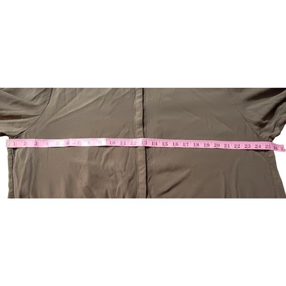 C&A (European) Blouse Top Olive Green Peasant Lagenlook Minimalist Flowy‎ XL/46 - Picture 6 of 6